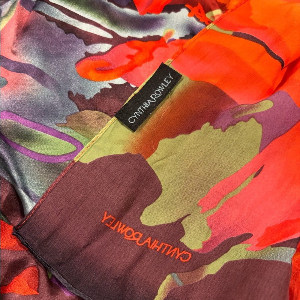 Cynthia Rowley Multicolor Abstract Scarf - Picture 3 of 3